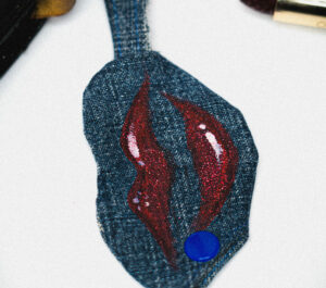 Charms cache-verre - ZOUBI en jean