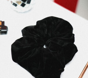 Chouchou cache-verre - Léopard noir